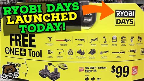 how long does ryobi days last|ryobi days deals.